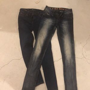 2 jeans - 1x KUT and 1 x Rock revival jeans